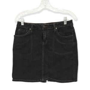 Jean Skirt Above The Knee